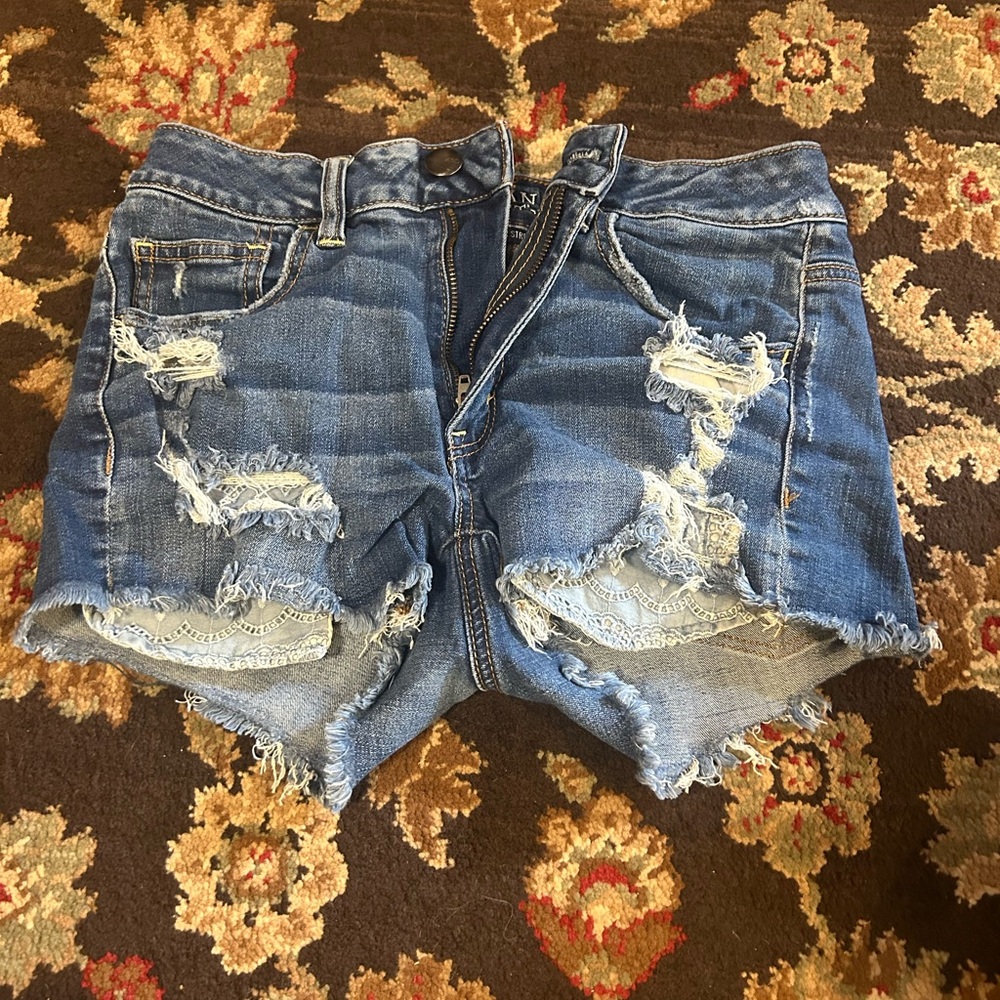Denim Distressed Women Shorts
